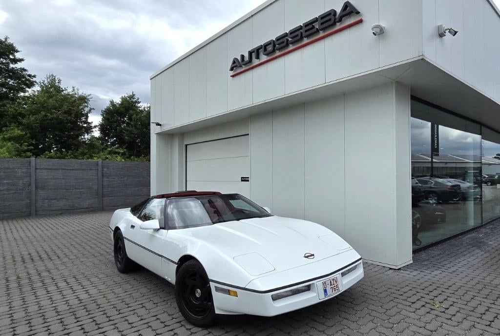 Chevrolet Corvette C4 5.7 V8 TARGA Oldtimer/Airco/Leder/Pano, Automaat, Achterwielaandrijving, Wit, Leder