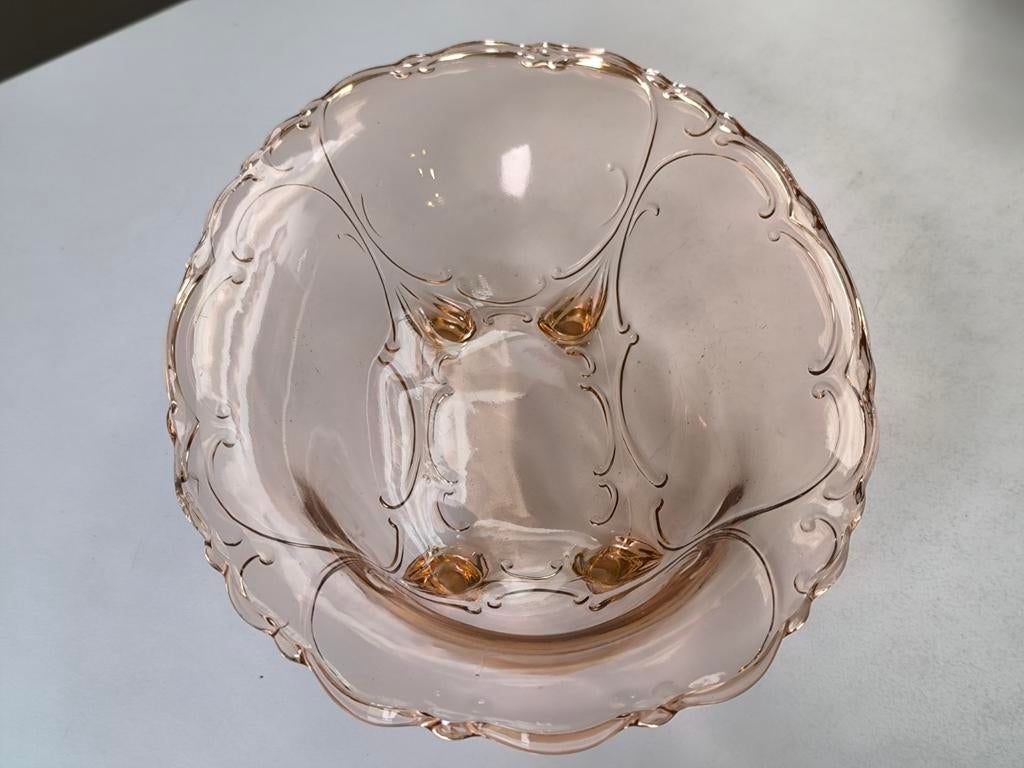 Art deco schaal op voet, Ophalen of Verzenden