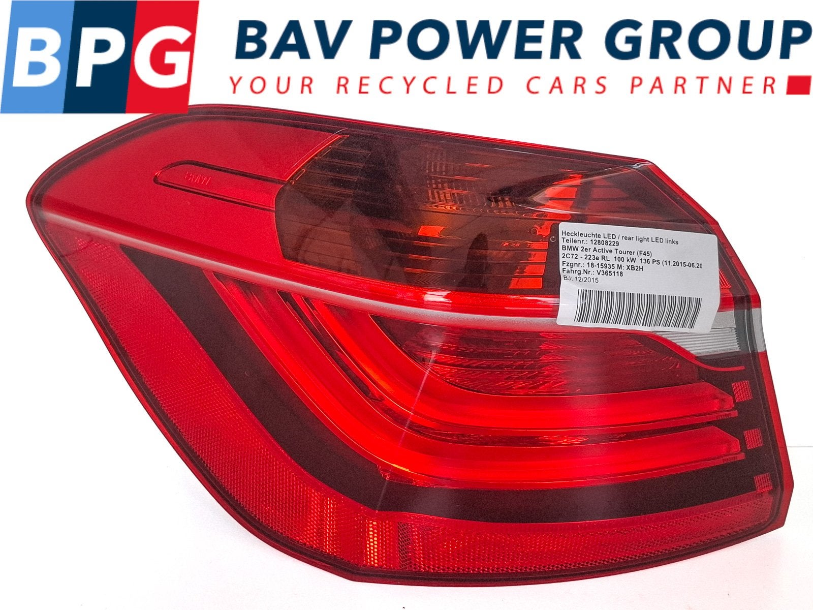 ARRIÈRE ENSEMBLE FEUX ARRIÈRES GAUCHE BMW (63217311059), Utilisé, BMW, Petuelring 130
80809  München, DE, Bayerische Motoren Werke AG