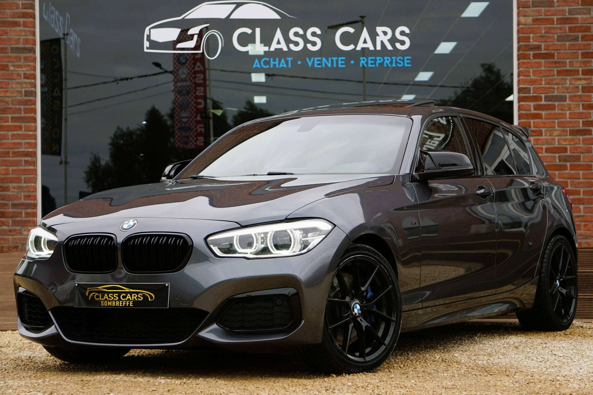 BMW 140 i M SHADOW LINE AUTO TOIT OUVRANT PDC NAVI-PRO LED E, Argent ou Gris, Achat, 6 portes, Entreprise