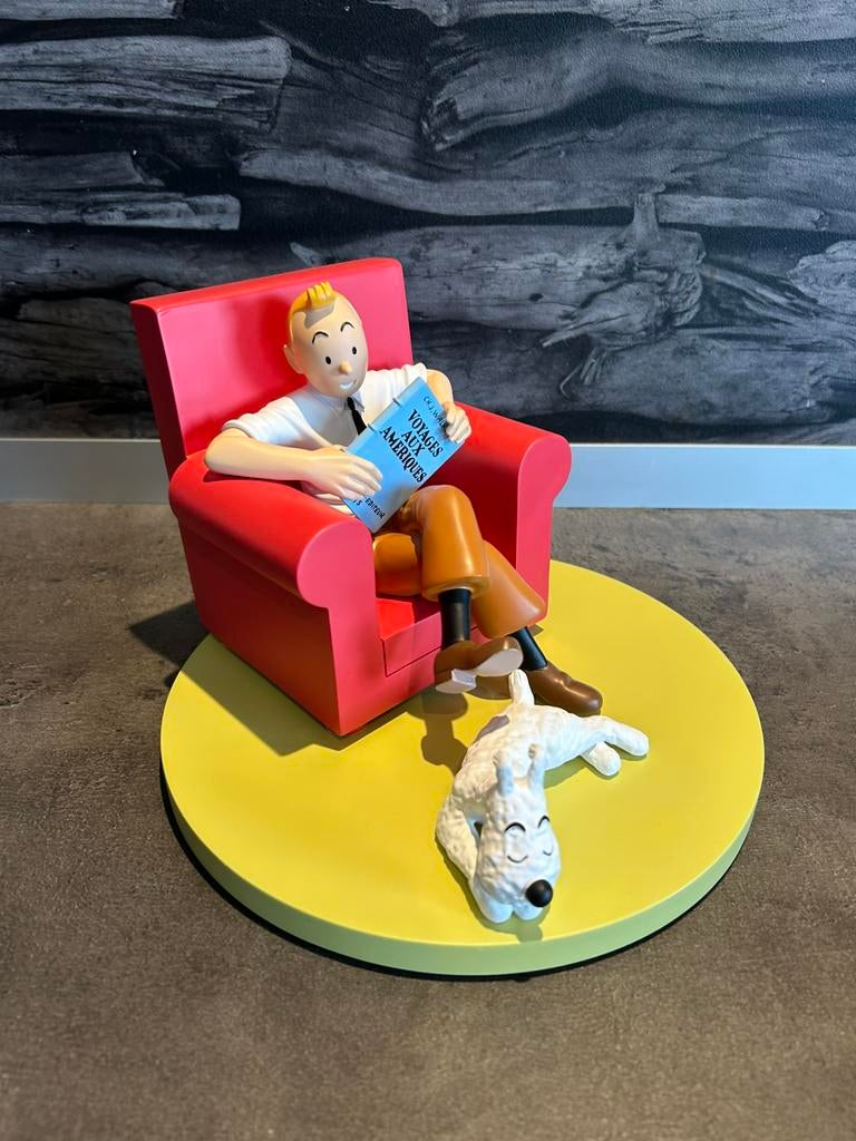 Moulinsart Kuifje Tintin Les Icones De rode leunstoel, Verzamelen, Verzenden, Kuifje, Zo goed als nieuw
