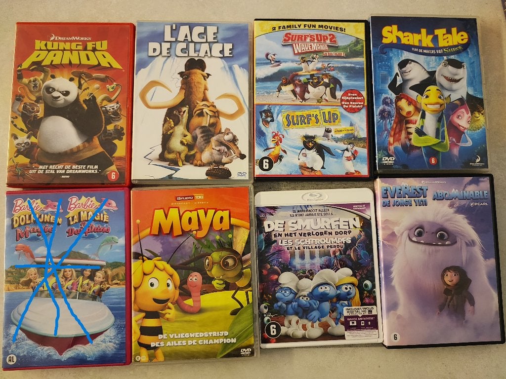 **7 verschillende DVD ’s voor meisjes : vanaf 2€/st(lot), Cd's en Dvd's, Ophalen, Zo goed als nieuw, Tv fictie