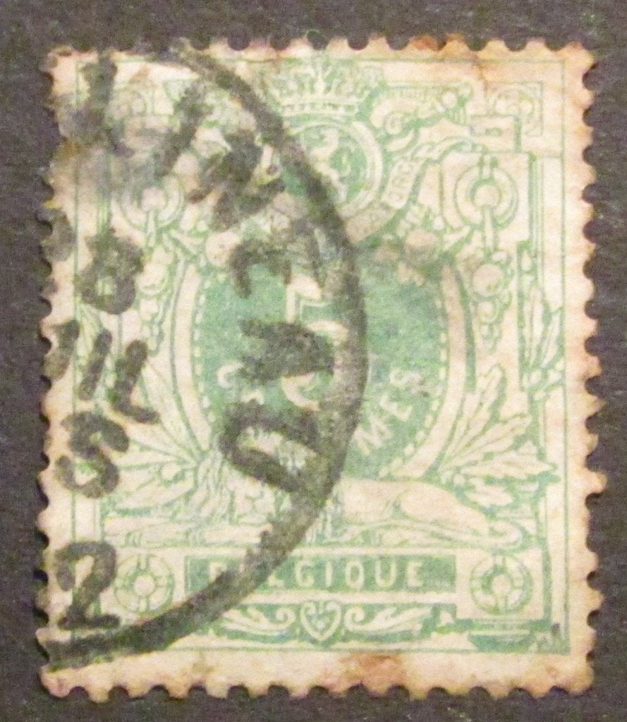5 centimes (a) estampillé par Léopold II à partir de 1884, Enlèvement ou Envoi, Affranchi, Timbre-poste, Autre