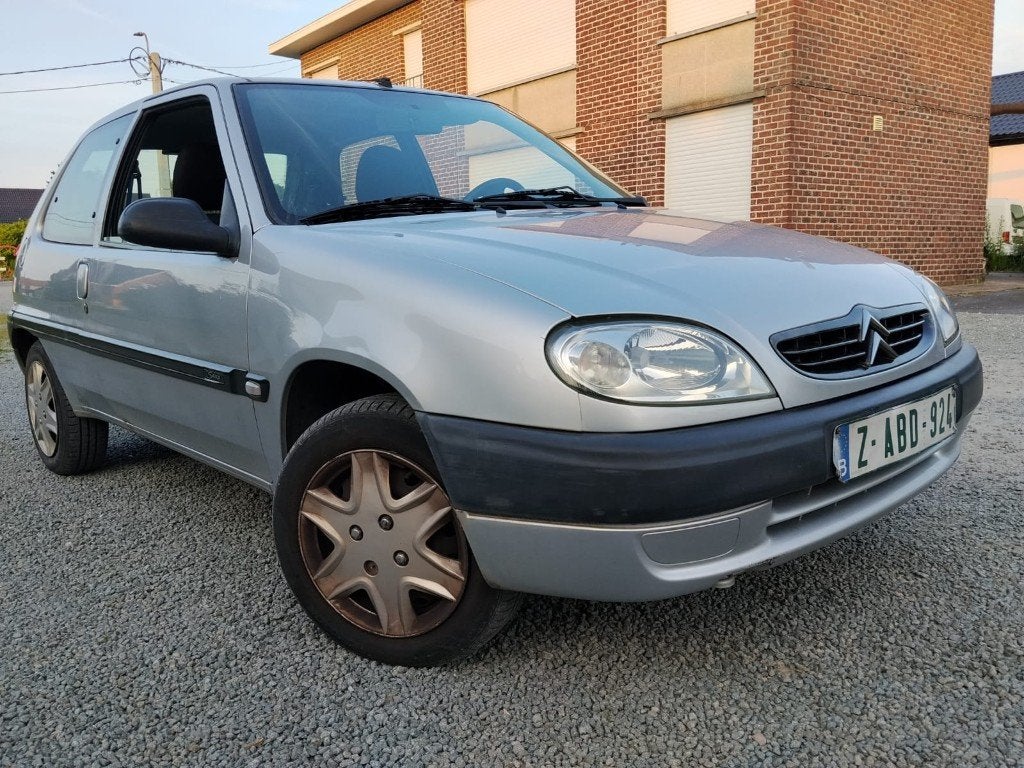 CITROEN SAXO/1100cc BENZINE/GEKEURD/GARANTIE, Auto's, Saxo, Elektronische parkeerrem, Bedrijf, Grijs