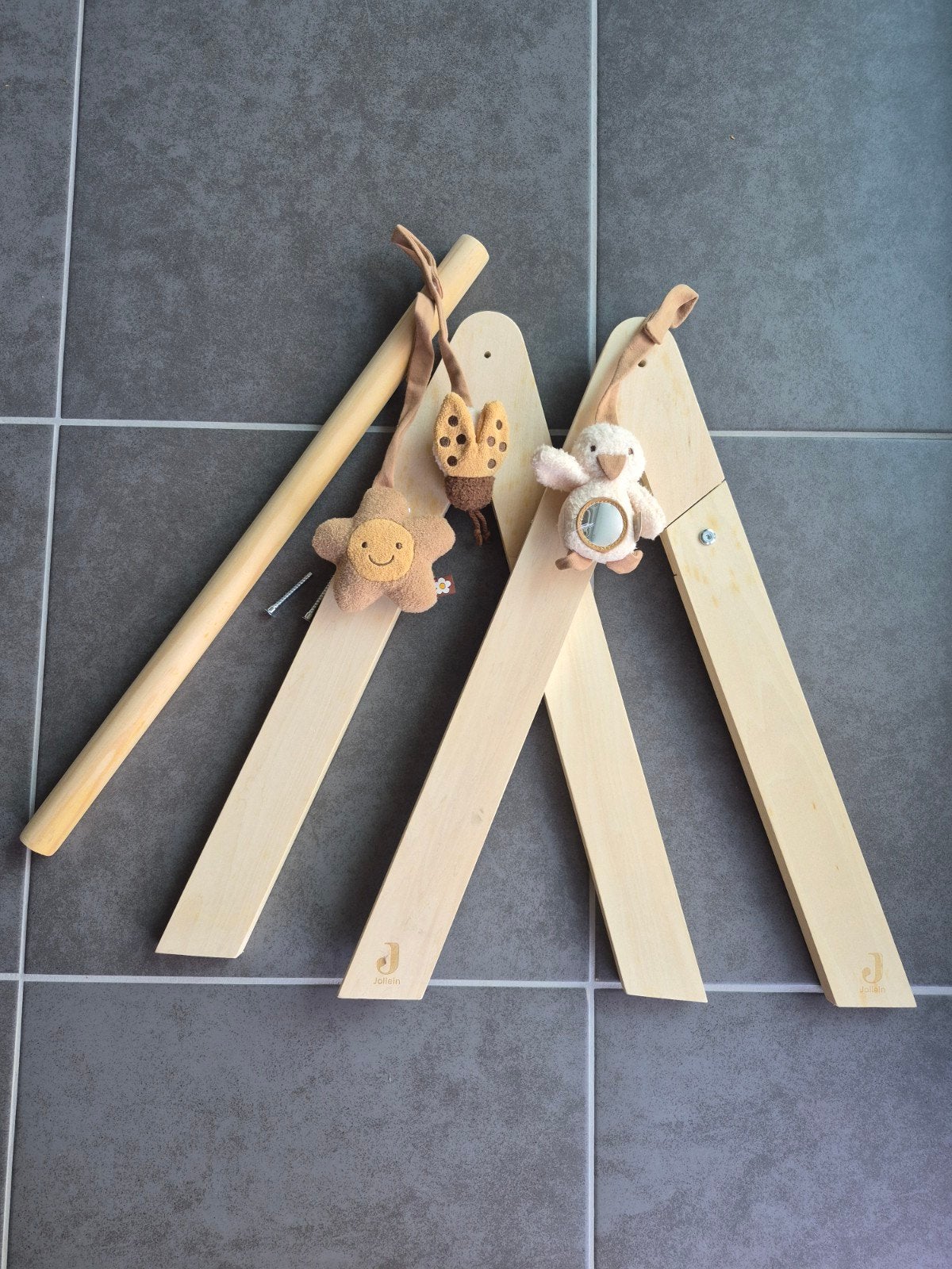 Speelboog Jollein met diertjes, Kinderen en Baby's, Ophalen, Zo goed als nieuw, Babygym
