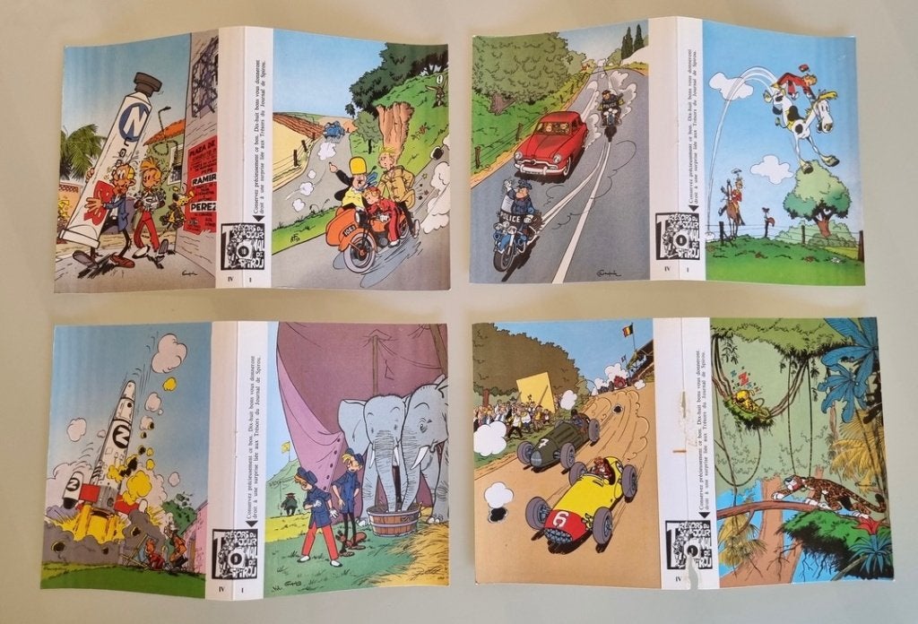 SPIROU - encarts "Trésors du Siprou", Enlèvement ou Envoi, 1980 à nos jours, Non affranchie, Culture et Média