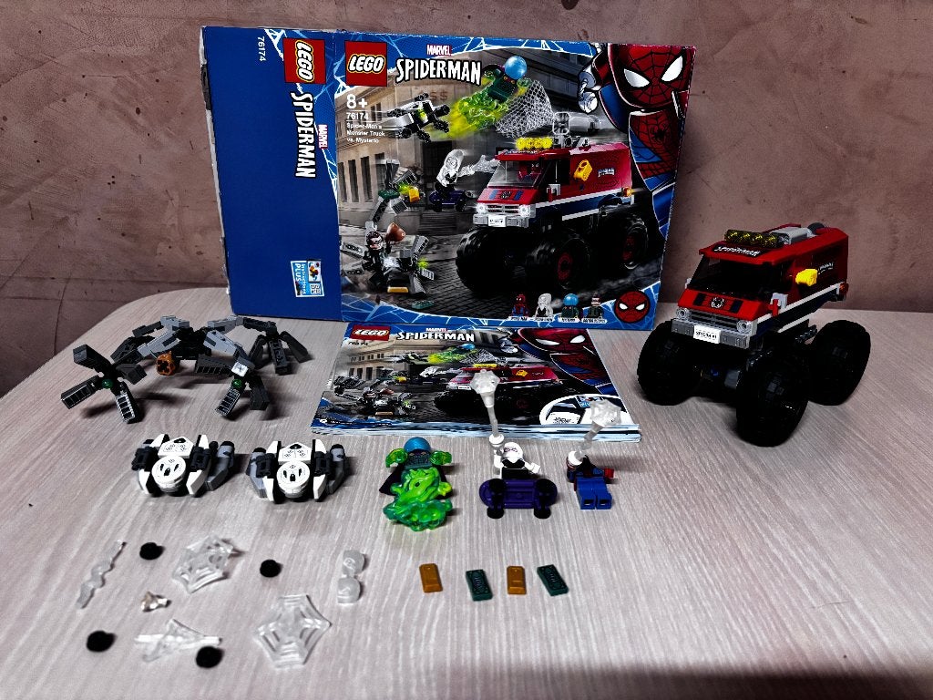 Lego Spider-man 76174 Monster truck vs mysterio voll, Overige thema's, Lego, Ophalen of Verzenden, Zo goed als nieuw