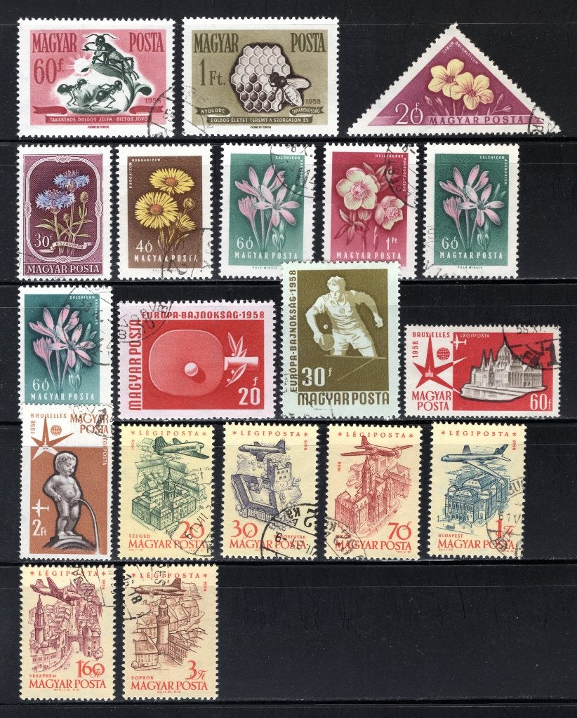 HONGARIJE Lot 1958 gestempeld, Postzegels en Munten, Postzegels | Europa | Hongarije, Verzenden, Gestempeld