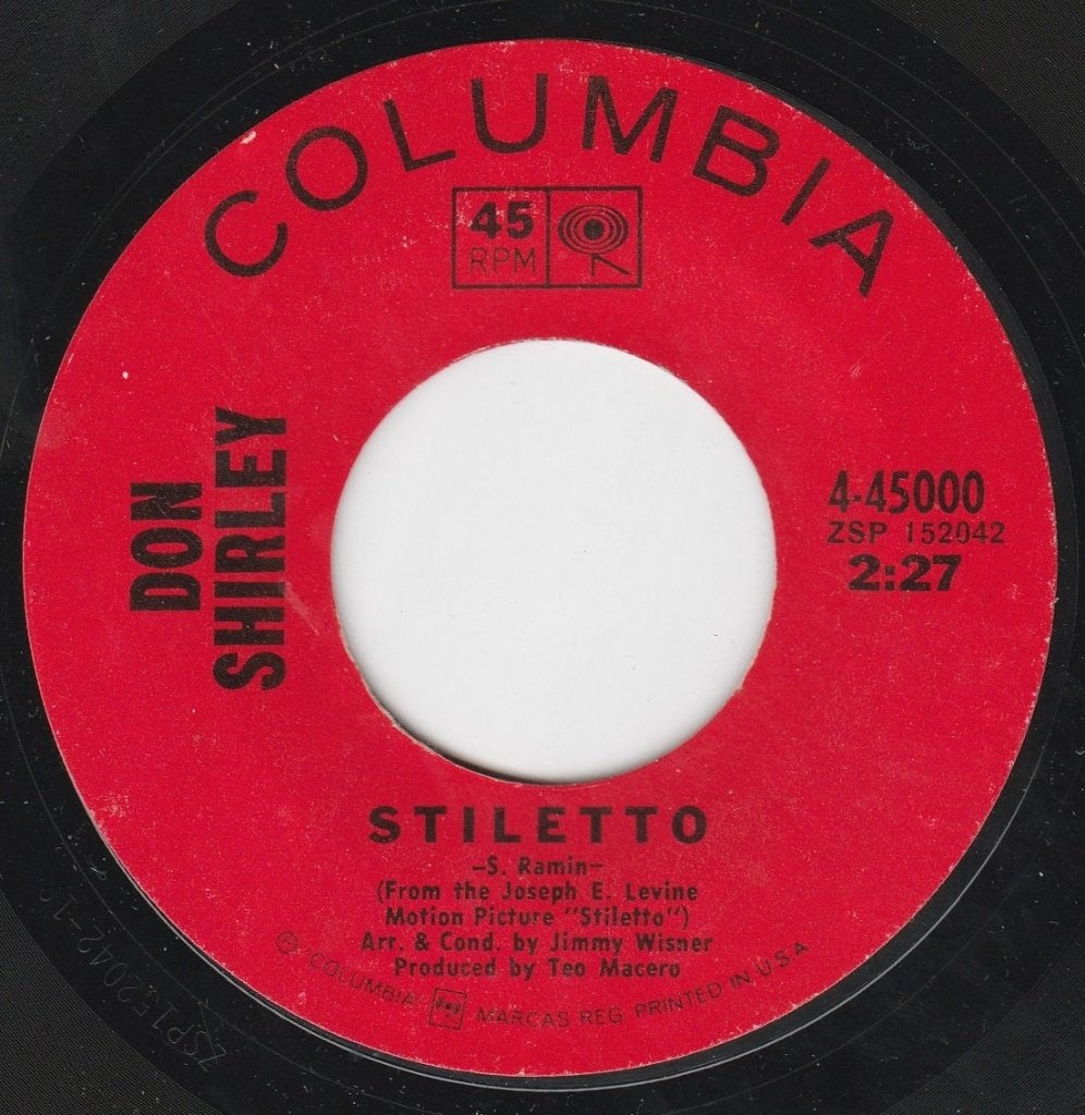 Don Shirley - Stiletto* Popcorn Instr., Gebruikt, 7 inch, Overige typen, Jazz
