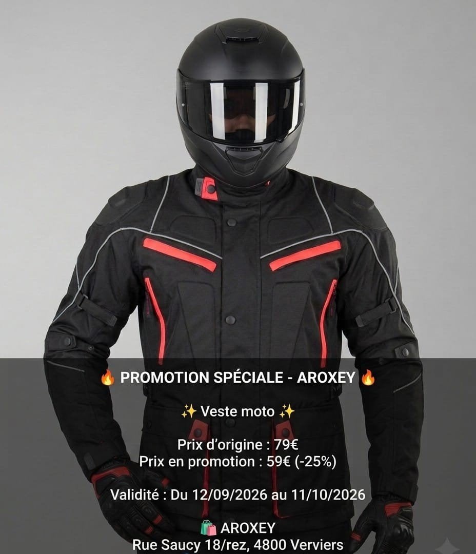 veste de Moto textile cordura 600D neuf CE protecteurs, Envoi, Neuf, avec ticket, Manteau | tissu