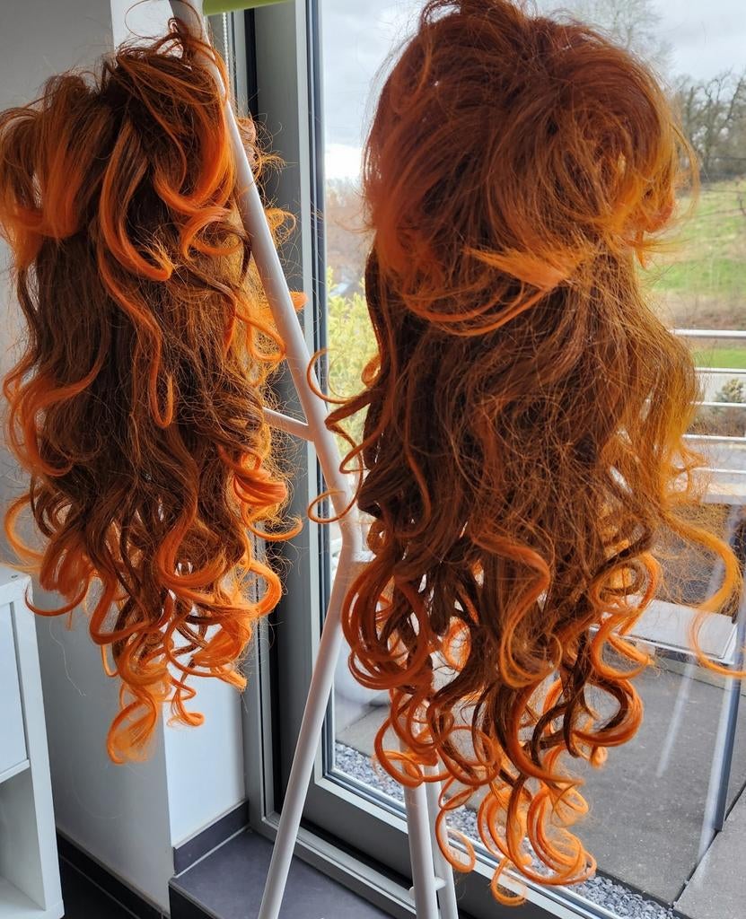 Déguisement PERRUQUES cheveux longs bouclés, Enlèvement