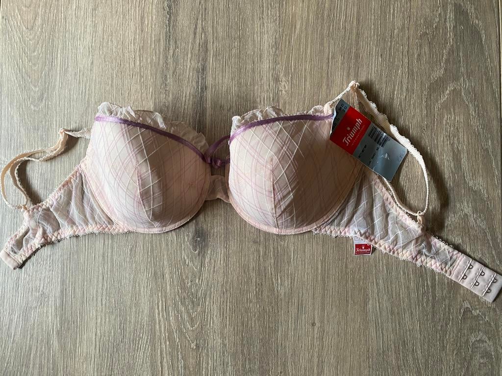 🔥 Roze Triumph BH - 75D - nieuw met prijskaartje, Kleding | Dames, Ophalen of Verzenden, Roze, BH