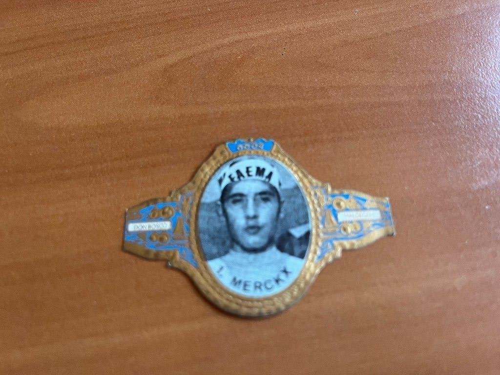 Sigarenband Odor: wielrenner Eddy Merckx -Jaren 1960, Verzamelen, Rookartikelen, Aanstekers en Luciferdoosjes, Verzenden, Gebruikt