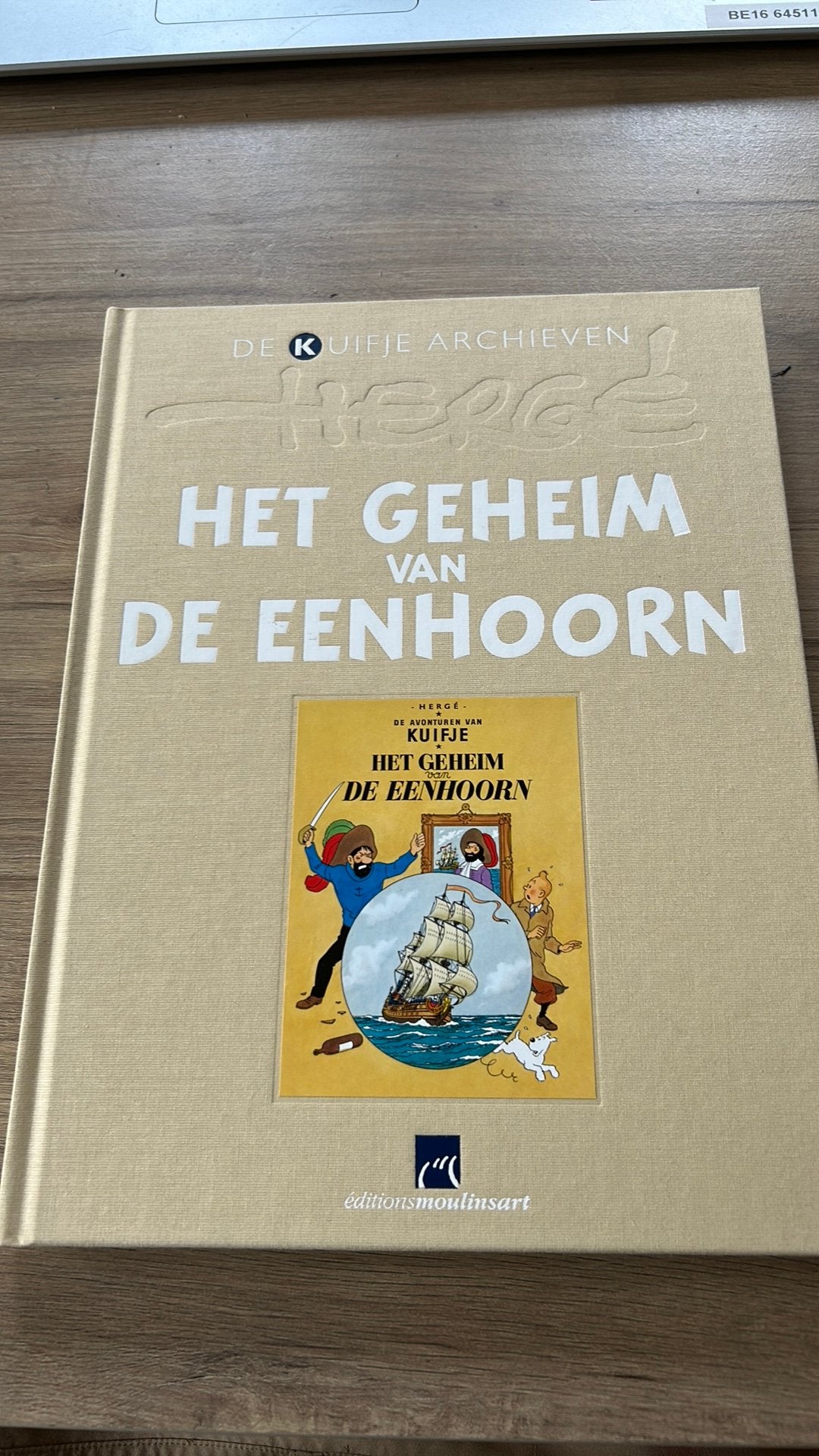 Kuifje Archieven – Het geheim van de Eenhoorn–luxe hardcover, Boeken, Ophalen of Verzenden, Zo goed als nieuw