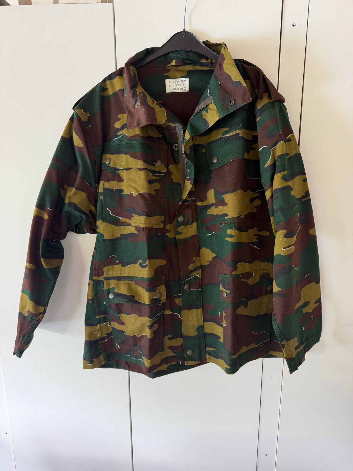Veste militaire Belge XL, Collections, Enlèvement