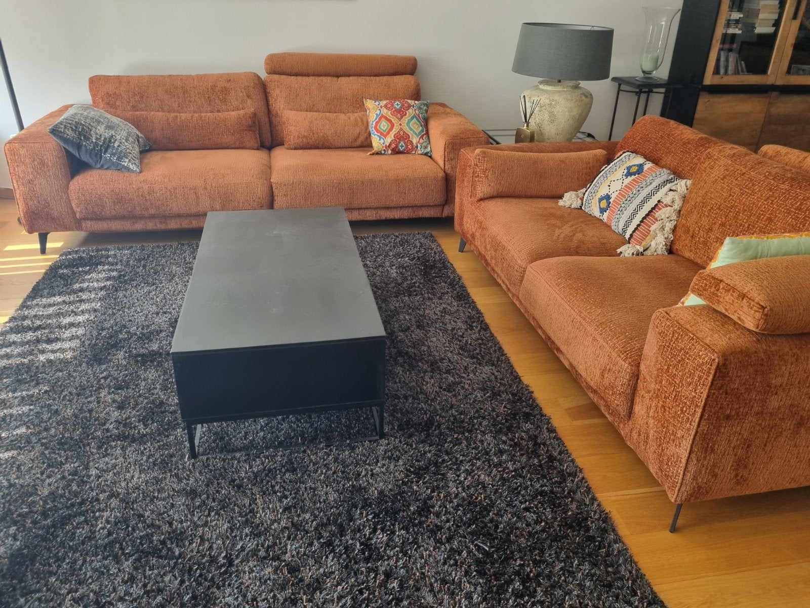 Salon 3 + 2-zit., Ophalen, Zo goed als nieuw, Stof, Modern