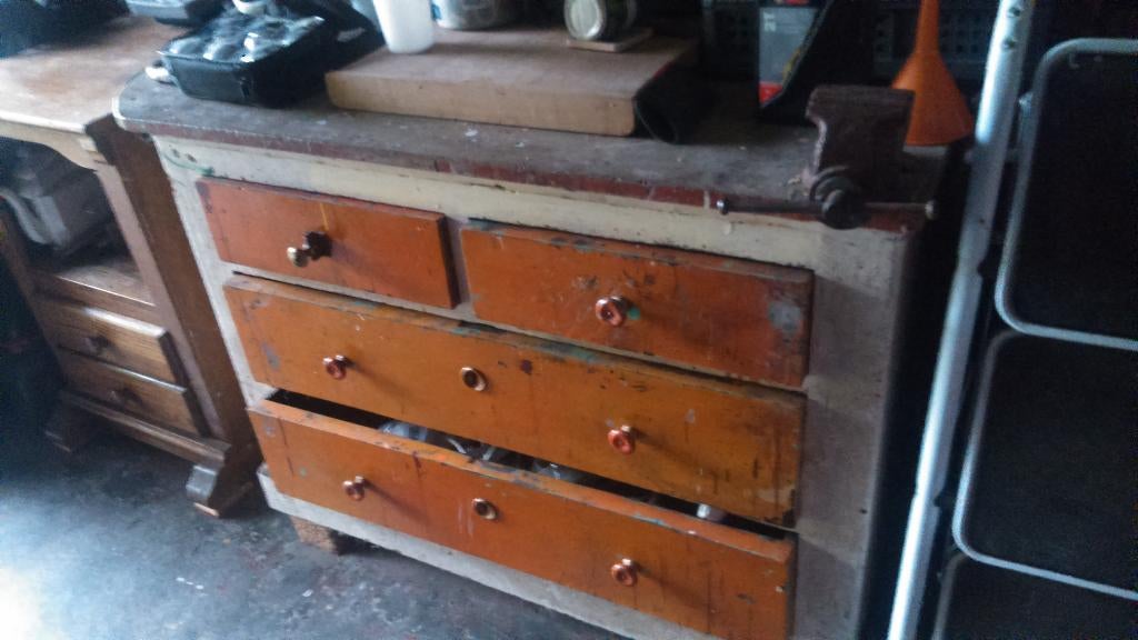 3 meubles 2établis 1meuble simple, Ophalen, Gebruikt