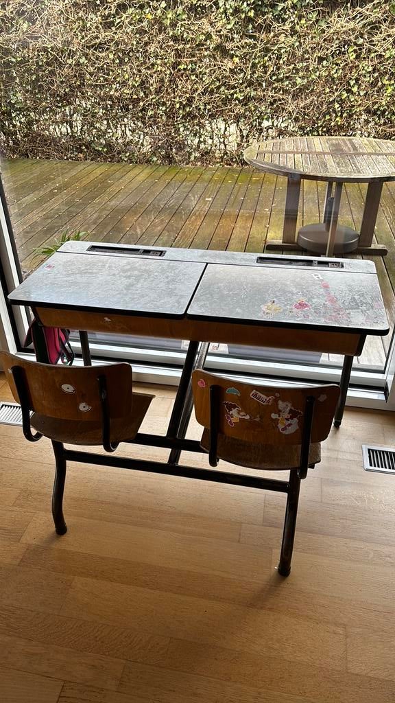 Oude schoolbank, Antiek en Kunst, Ophalen