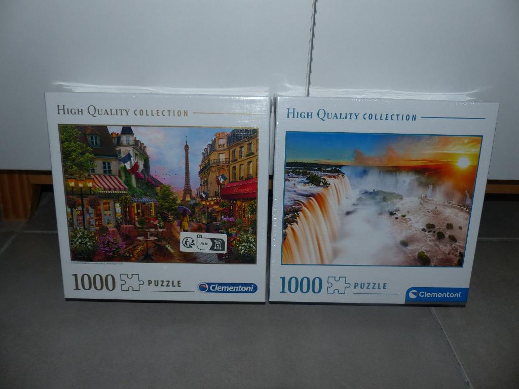 Puzzles de 1000 pièces - Thème : Paris et la cascade, Enlèvement ou Envoi, 500 à 1500 pièces, Comme neuf, Puzzle