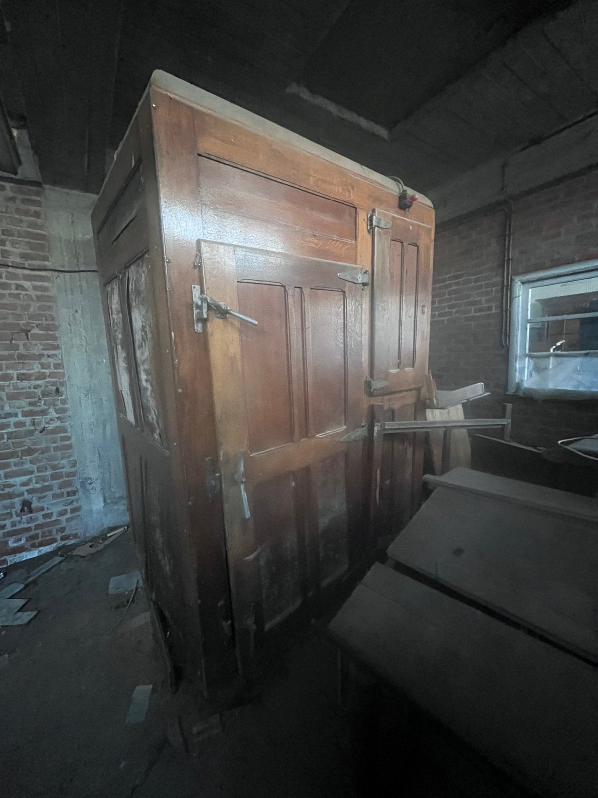Antieke beenhouwers frigo, Antiek en Kunst, Ophalen