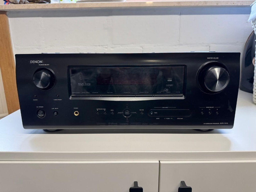 Denon AVR-1910 Audio/Video receiver, Ophalen, Denon, Zo goed als nieuw, 120 watt of meer