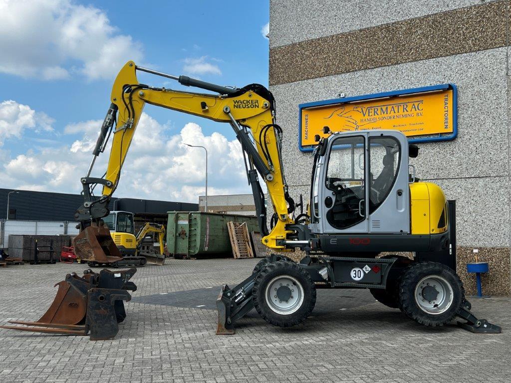 Wacker Neuson EW100 – 1376 uren – 2019!!, Zakelijke goederen, Machines en Bouw | Kranen en Graafmachines, Graafmachine, Ophalen