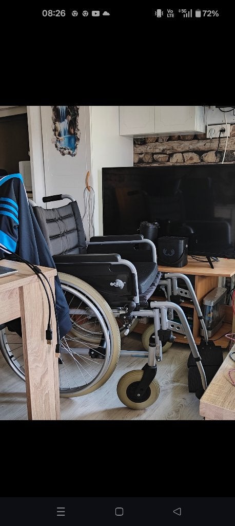 Rolstoel opvouwbare, Divers, Chaises roulantes, Enlèvement, Pliant, Comme neuf