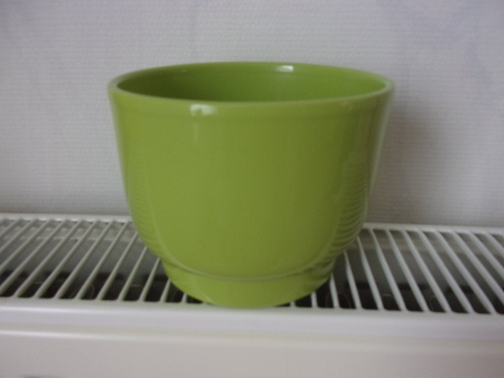 groene cachepot, Rond, Binnen, Ophalen of Verzenden, Zo goed als nieuw