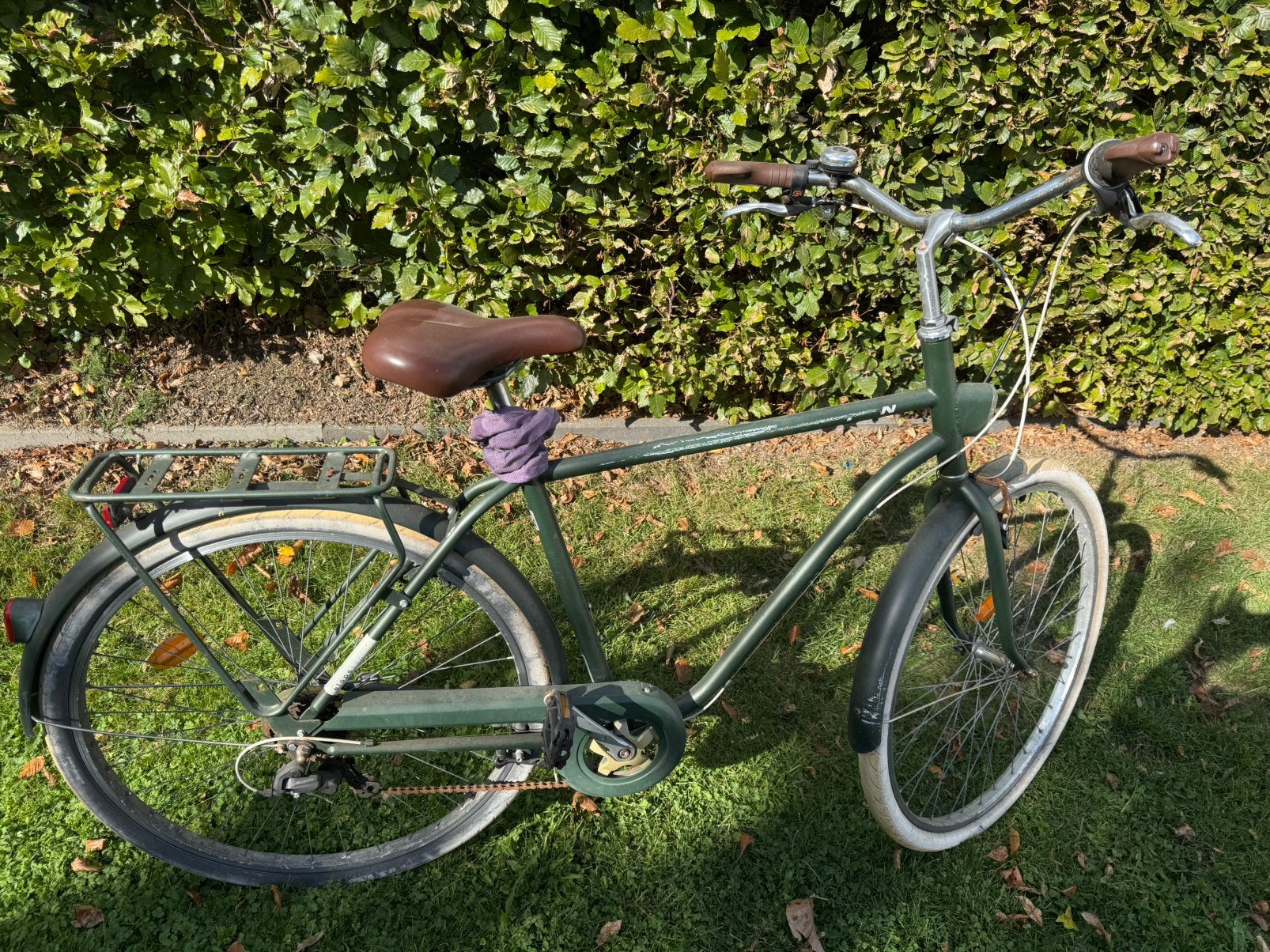 B'Twin Stadsfiets / Transportfiets – 6 Versnellingen, Fietsen en Brommers, Ophalen, Gebruikt, Velgrem, Versnellingen