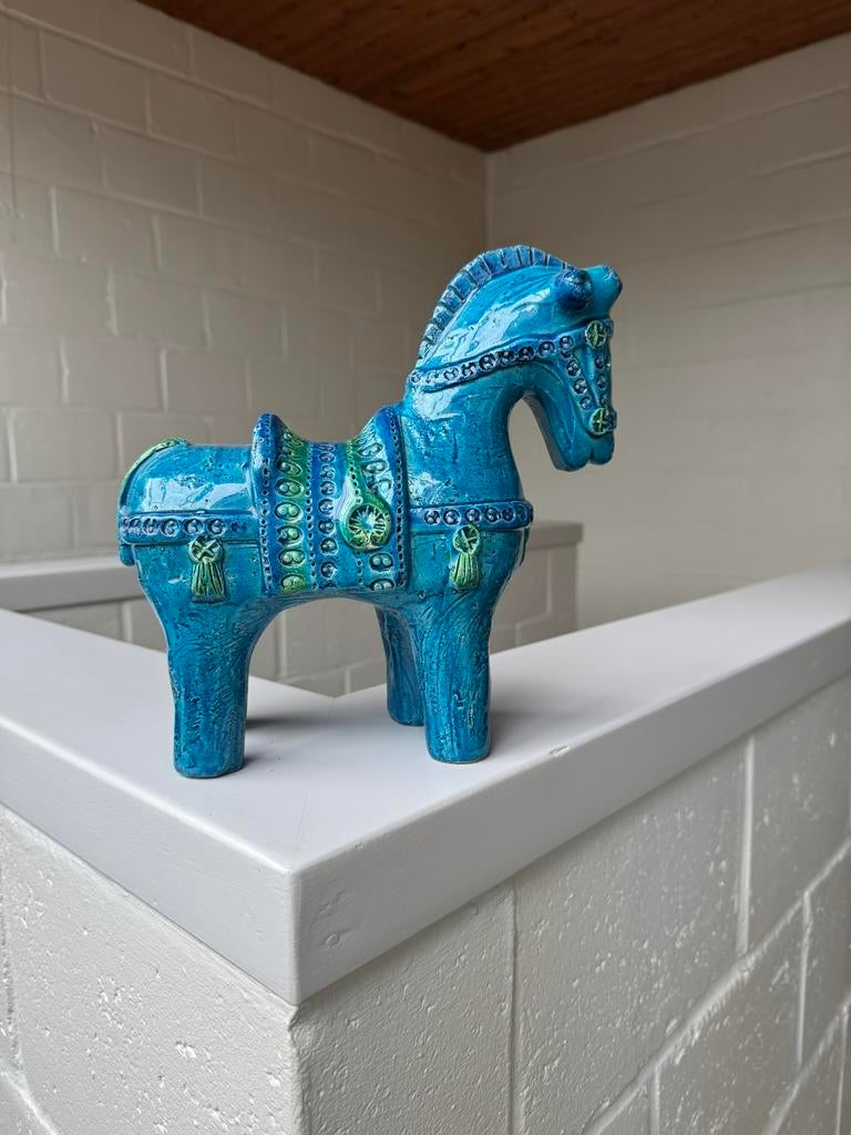 Figurine décorative en céramique - bleu glacé, Antiquités & Art, Art | Objets design, Enlèvement