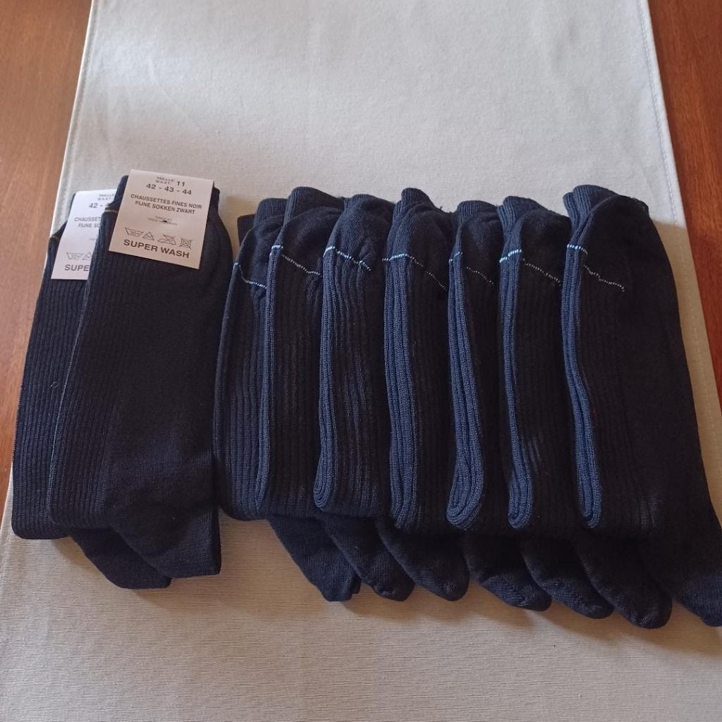 Fijne zwarte wollen sokken ABL, Kleding | Heren, Sokken en Kousen, Ophalen, Andere, Zwart, Nieuw