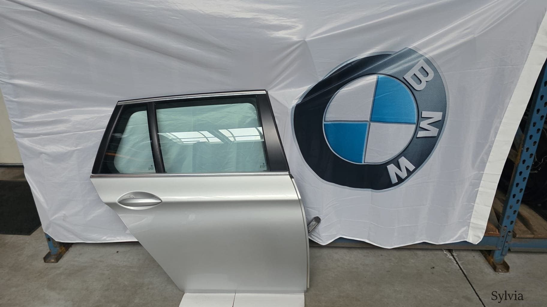 Rechts achter deur portier BMW 5 serie F11 + LCI Titansilver, Gebruikt, -, Deur, -