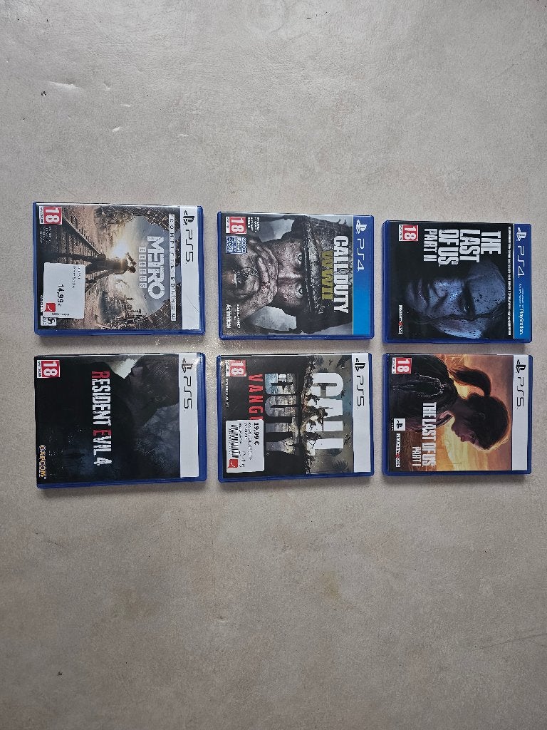Verschillende aantal ps4 ps5 spellen, Gebruikt, 1 speler, Vanaf 12 jaar, Ophalen