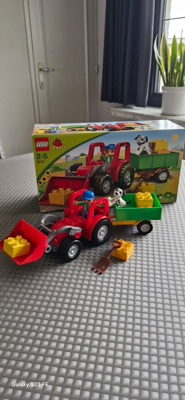 Duplo tractor, Kinderen en Baby's, Ophalen, Compleet, Zo goed als nieuw, Duplo