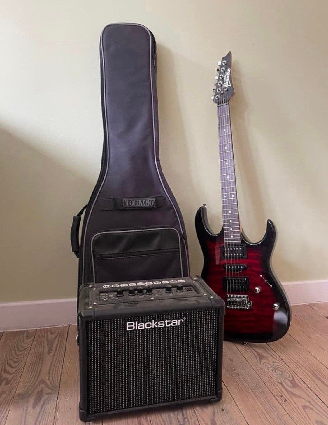 Ibanez elektrische gitaar + Blackstar versterker set, Muziek en Instrumenten, Ophalen, Zo goed als nieuw, Ibanez