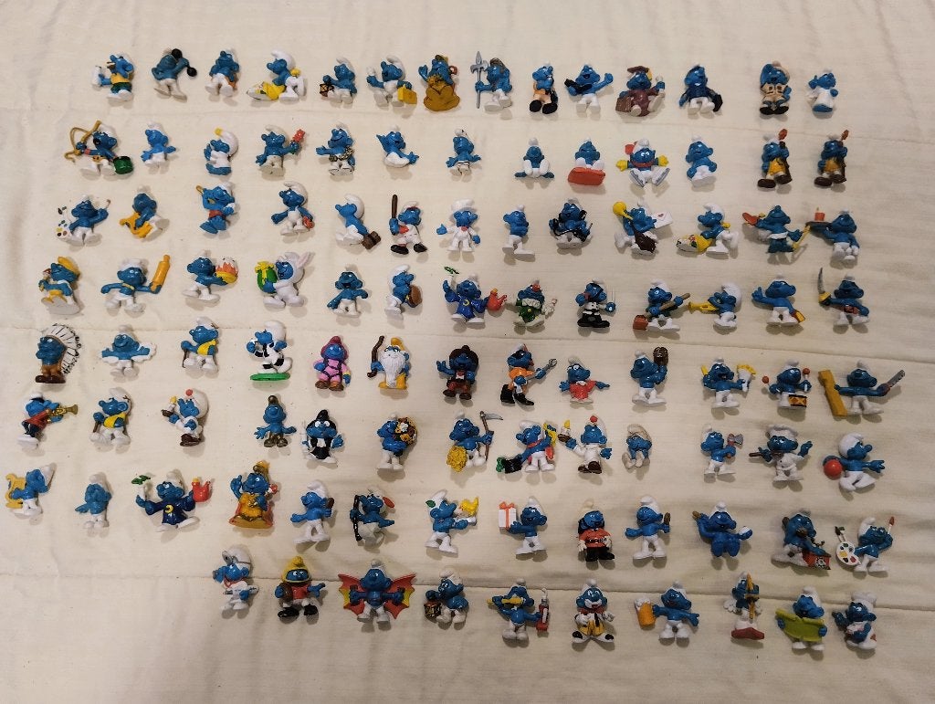 Smurfen, apart of in 1 lot : Deel 16, Ophalen of Verzenden, Gebruikt, Verschillende Smurfen, Poppetje, Figuurtje of Knuffel