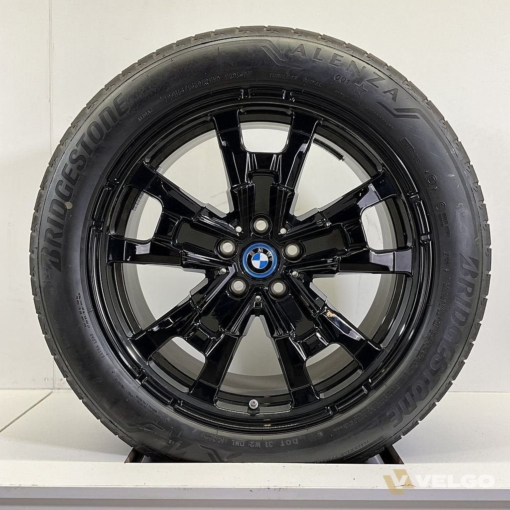 BMW IX3 G08 SET VELGEN + ZOMERBANDEN 19 INCH ORIG. 842, Auto-onderdelen, 19 inch, -, -, Banden en Velgen