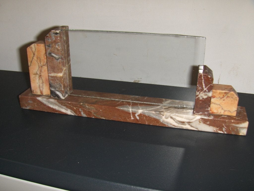 Ancien porte photo en marbre en parfait état. L. 30 cm., Enlèvement ou Envoi