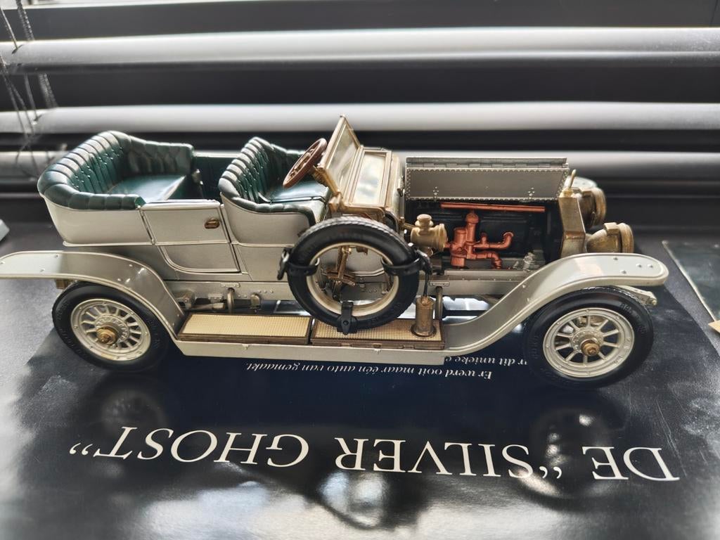Rolls-Royce Silver Ghost de Franklin Mint, Hobby & Loisirs créatifs, Voitures miniatures | 1:24, Enlèvement, Comme neuf, Voiture