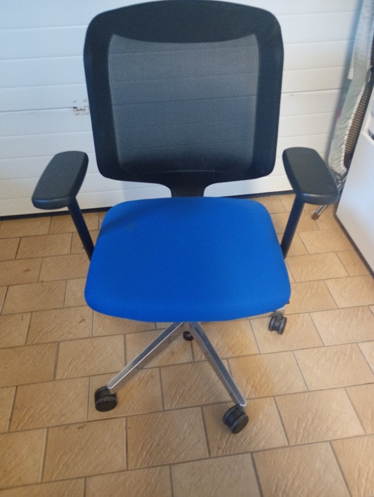 Bureaustoel (gratis), Enlèvement, Utilisé, Bleu, Chaise de bureau