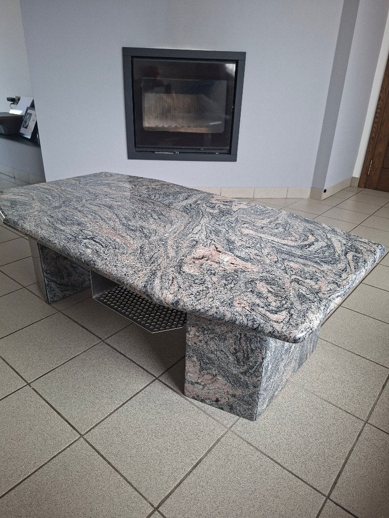 Granieten solontafel, 100 à 150 cm, Comme neuf, Enlèvement, 50 à 100 cm