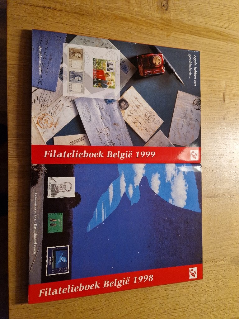 Filatelie boek België 1998 en 1999, Ophalen, Postfris, Postfris, Postzegelboek
