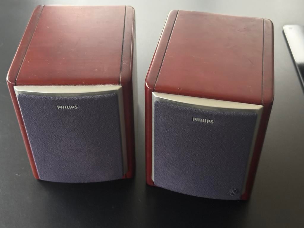 Set van 2 philips speakers, Enlèvement, Utilisé, Philips