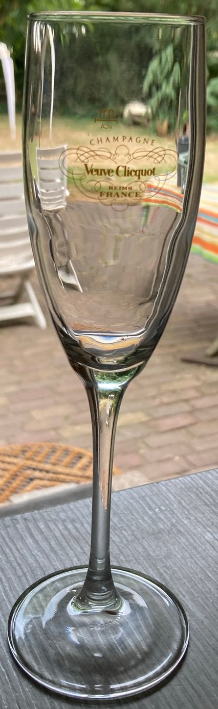 Veuve Clicquot 0,1l champagneglas, Ophalen of Verzenden, Zo goed als nieuw