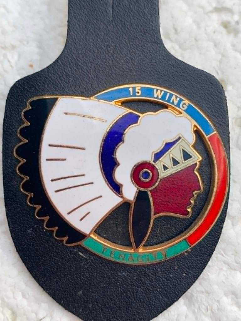 Borsthanger, 15de Wing, Tenacity (Drie kleuren), Verzamelen, Militaria | Algemeen, Ophalen of Verzenden, Luchtmacht, Embleem of Badge