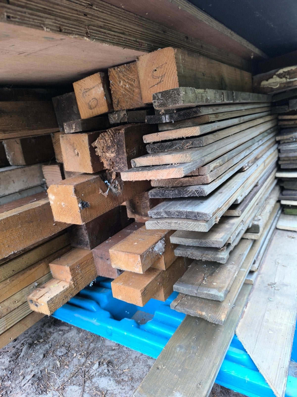 Lot keepers en planken, Doe-het-zelf en Bouw, Hout en Planken, Ophalen
