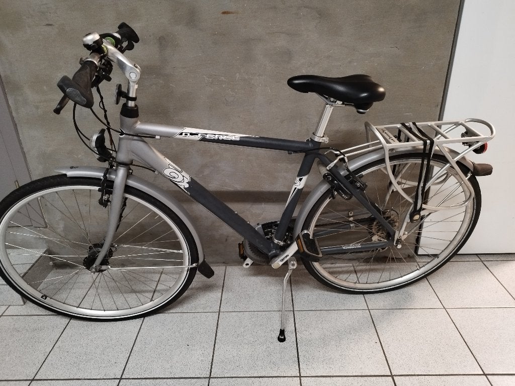 Herenfiets oxbow grijs, Gebruikt, Versnellingen, 49 tot 53 cm, Ophalen