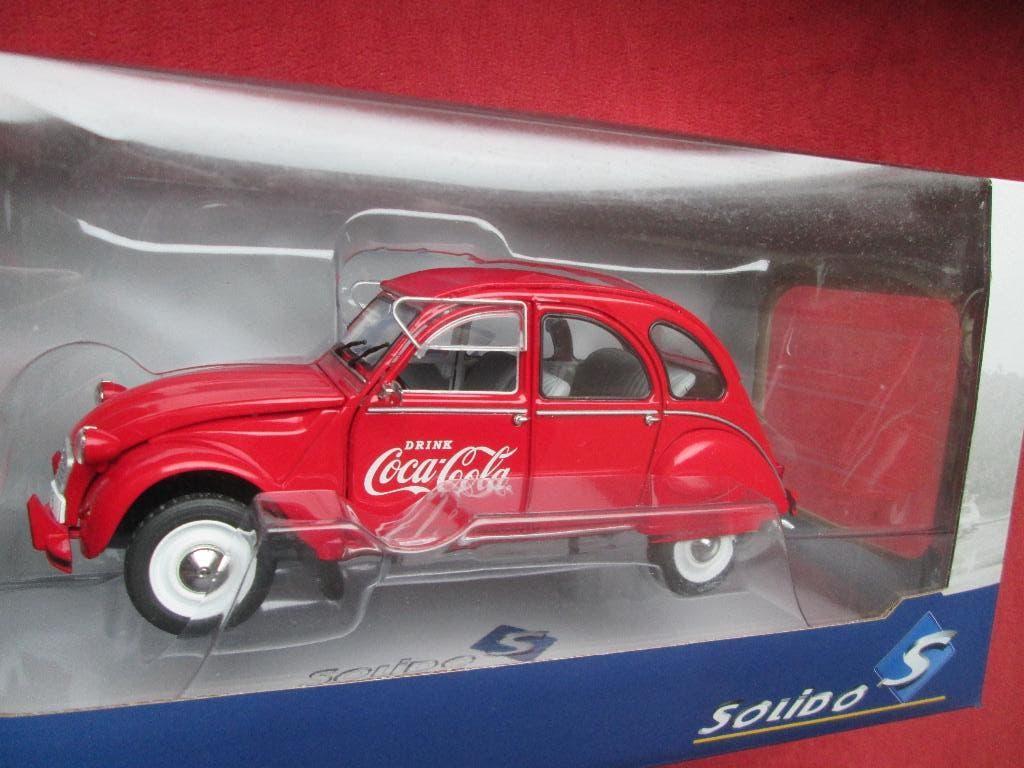 Citroen 2CV Coca Cola Solido 1:18, Hobby & Loisirs créatifs, Voitures miniatures | 1:18, Comme neuf, Voiture, Solido, Enlèvement ou Envoi