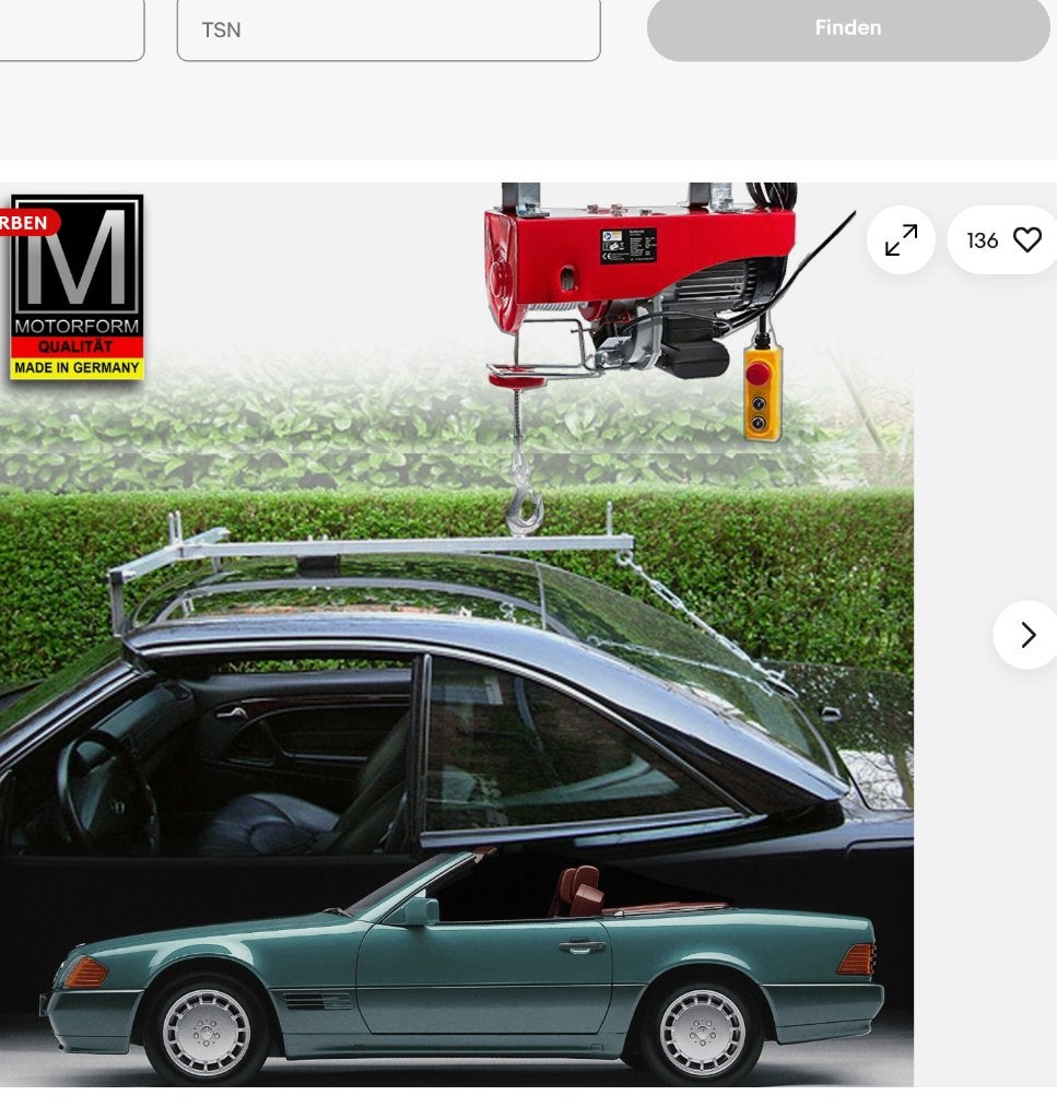 Mercedes SL R129 Hard top lift, Auto diversen, Dakdragers, Ophalen, Gebruikt