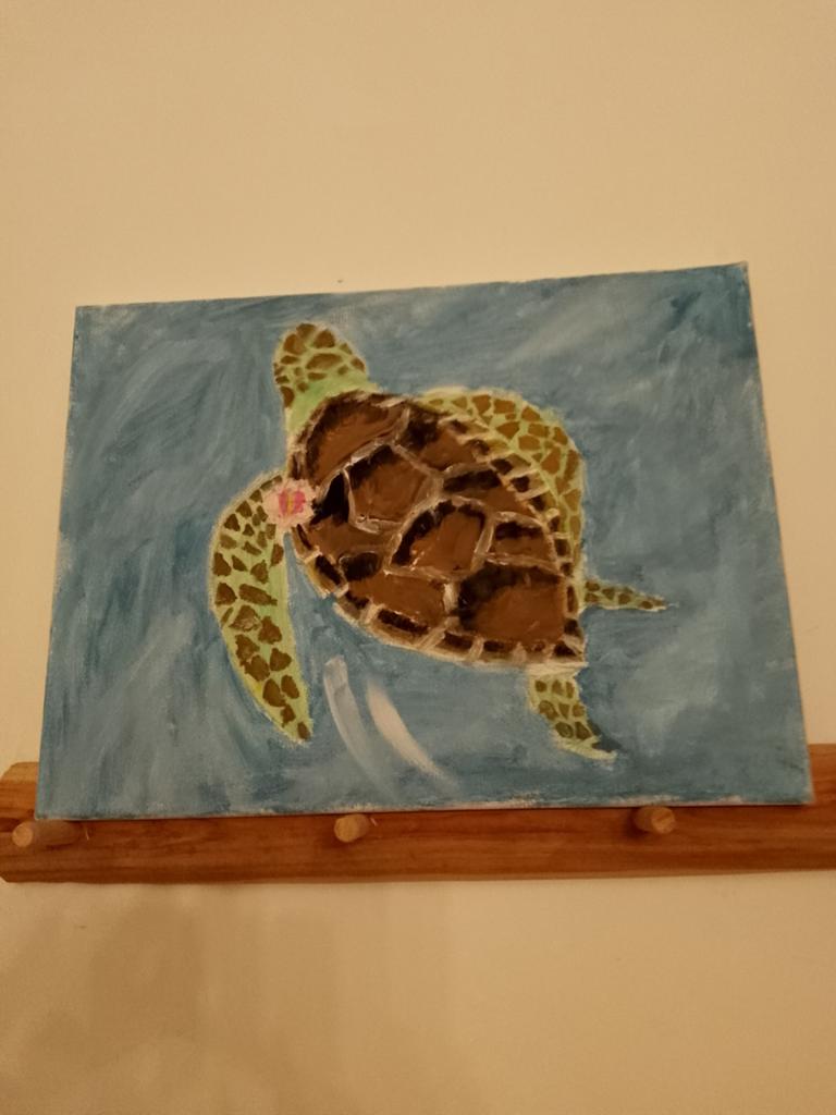 Zelfgemaakt schilderij, Ophalen